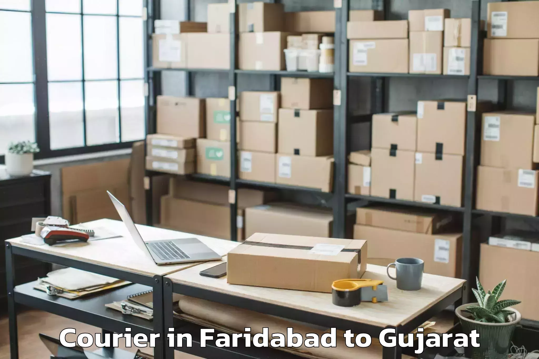 Top Faridabad to Vallabh Vidyanagar Courier Available